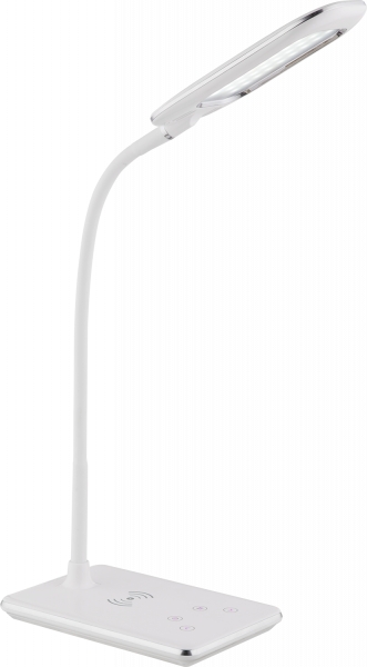 Medialux: Illuminazione, Multimedia, Bricolage - Lampada da tavolo plastica  Bianco, cromato, Dimmerabile, Variatore di luce a tocco, Colore  selezionabile, Caricabatterie per dispositivi USB, Caricabatterie senza fili,  lxlxa: 290x160x560mm, Lunghezza